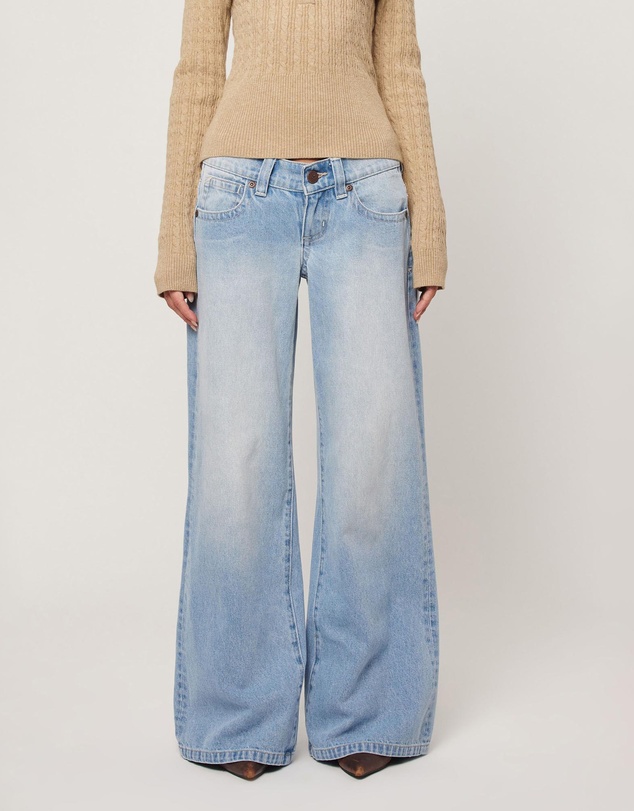 00 Wide Kaia Worn Jeans - Kaia Worn