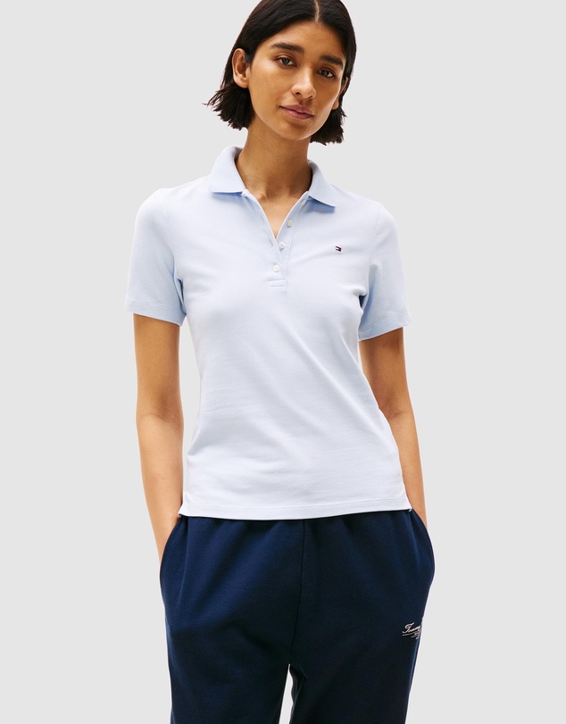 1985 Slim Pique Polo SS - Breezy Blue