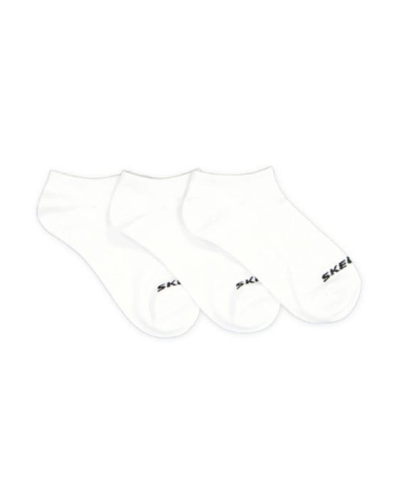 3pk 1/2 Terry Ribbed Crew Socks - WHITE TRADITIONAL slider