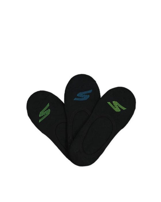 3pk Half Terry Crew Socks - BLACK slider