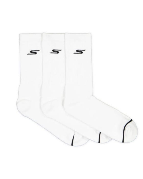 3pk Half Terry Premium Peformance Quarter - WHITE slider