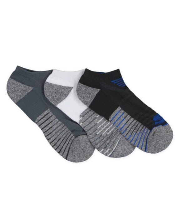 3pk Men's 1/2 Terry Low Cut With Heel Tab - GREY/ GREY slider