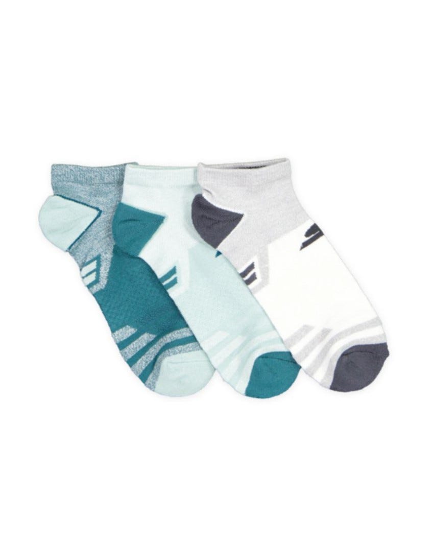 3pk Select Terry Low Cut Socks - GREEN slider