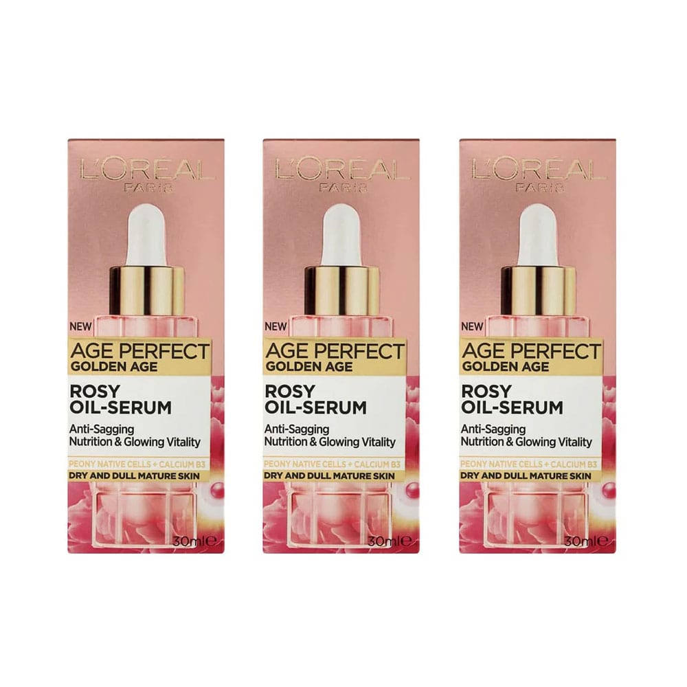 3x L'Oreal Age Perfect Golden Age Rosy Oil Serum 30ml slider