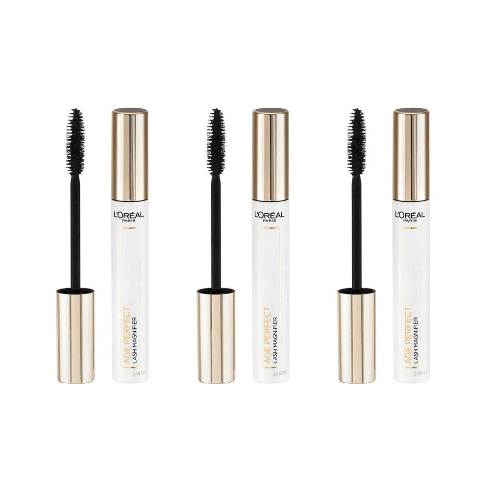 3x L'Oreal Age Perfect Lash Magnifier Mascara Black 7.4ml slider