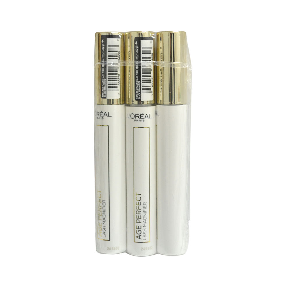 3x L'Oreal Age Perfect Lash Magnifier Mascara Black 7.4ml slider