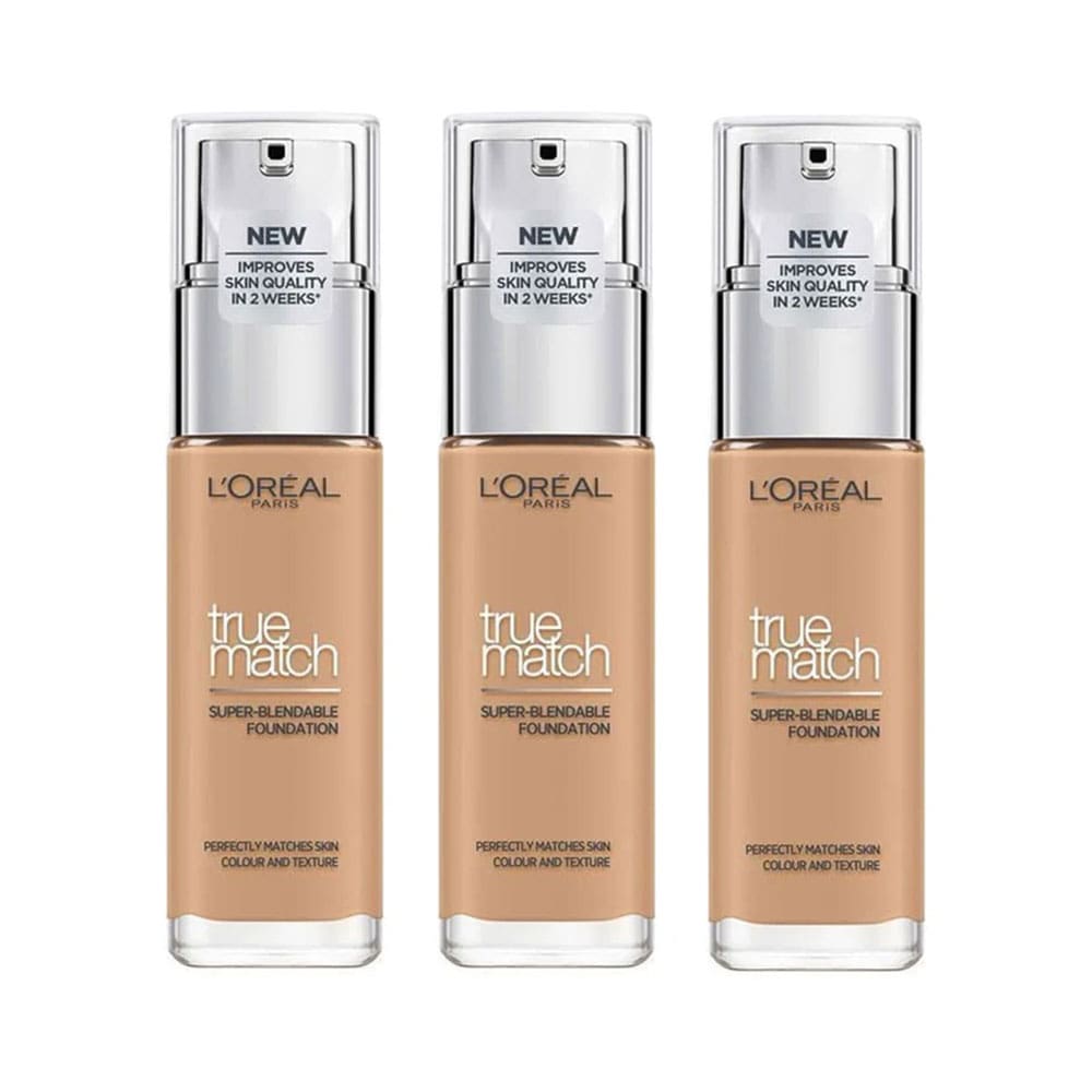 3x L'Oreal Paris True Match Super Blendable Foundation 4N Neutral Undertone 30ml slider