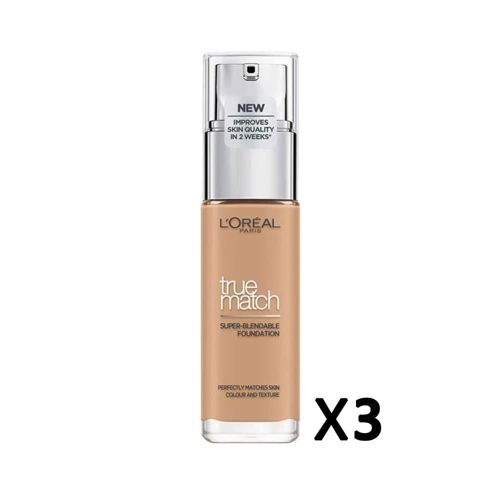 3x L'Oreal Paris True Match Super Blendable Foundation 4N Neutral Undertone 30ml slider