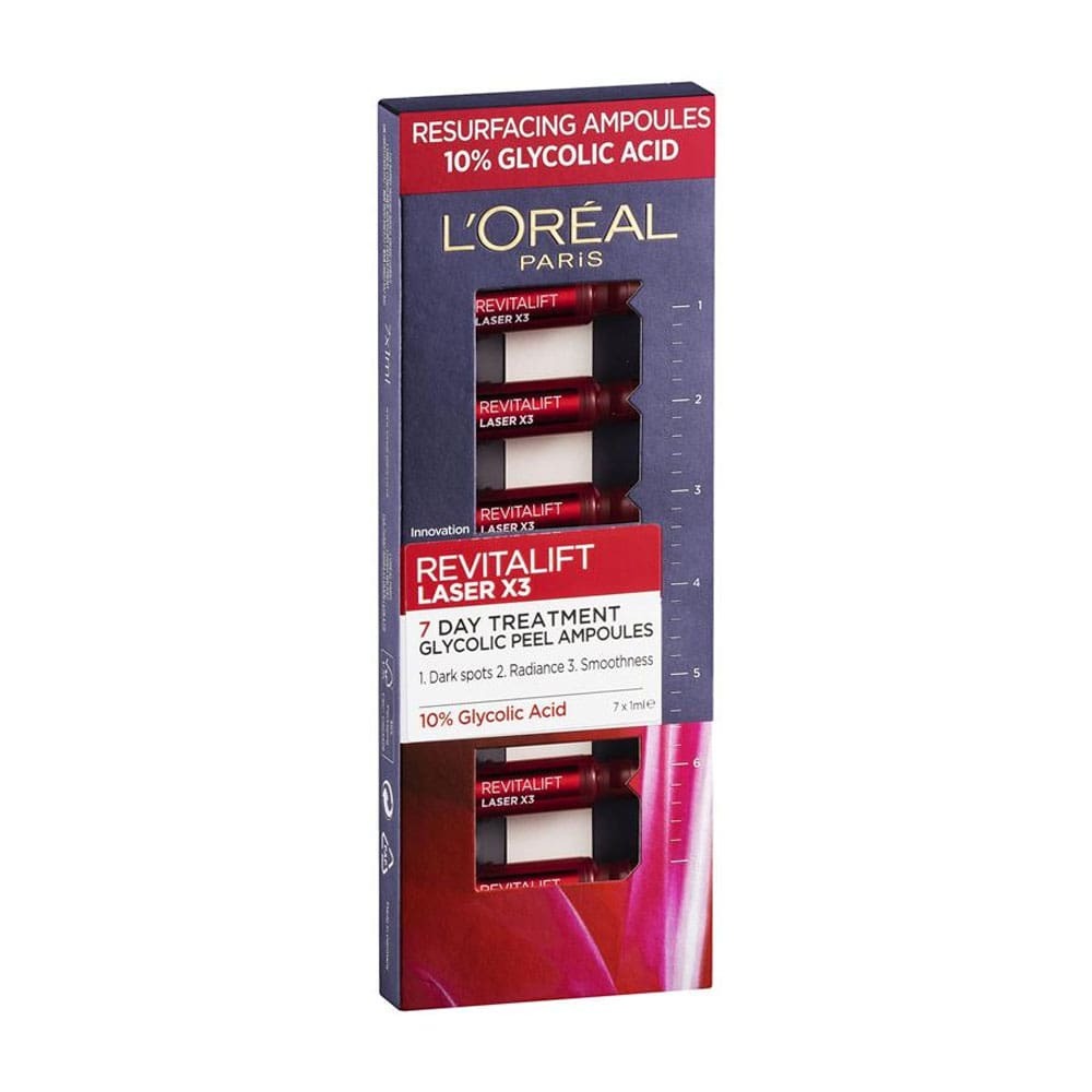 3x L'Oreal Revitalift Laser Renew Ampoules 7 Day Cure Peeling Effect slider