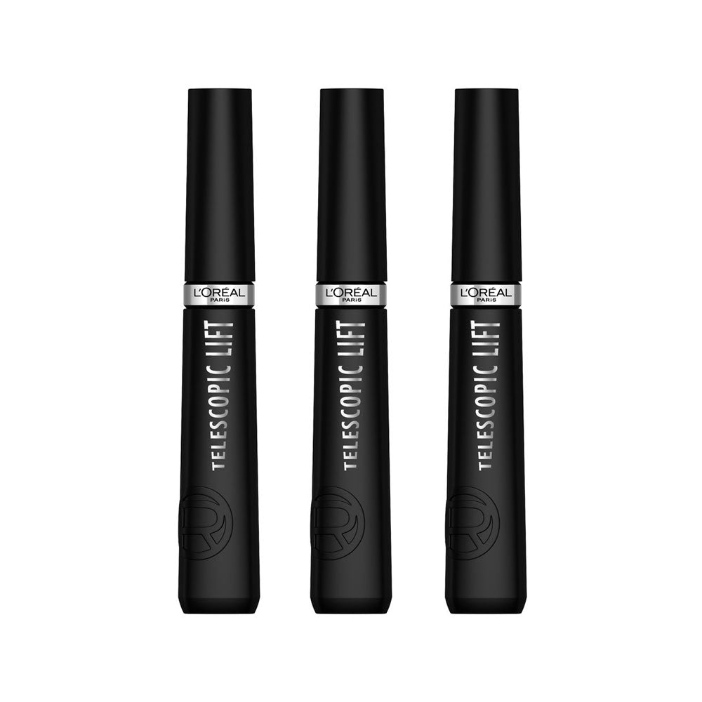 3x L'Oreal Telescopic Lift Mascara Extra Black 9.9ml slider