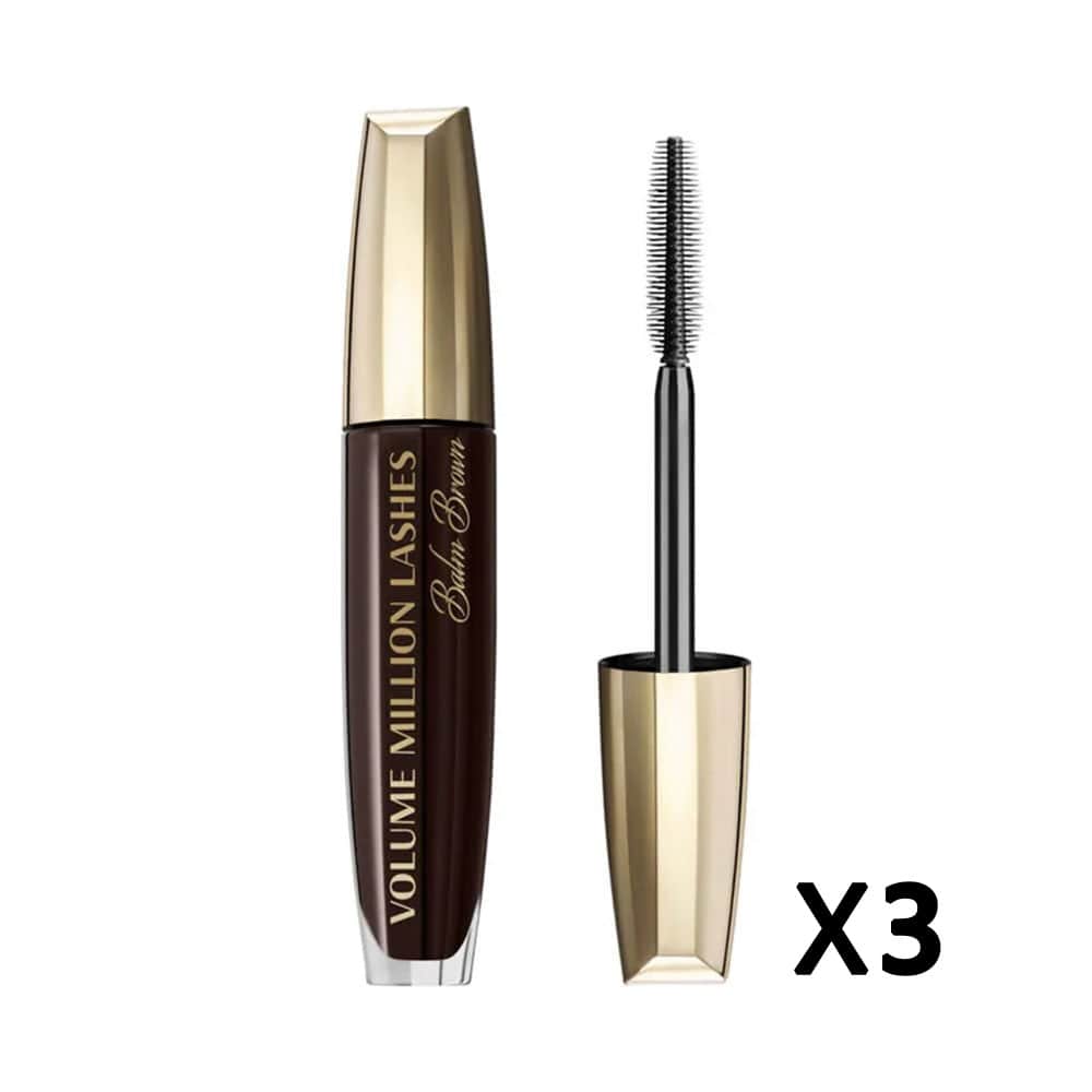 3x L'Oreal Volume Million Lashes Mascara Brown 9ml slider