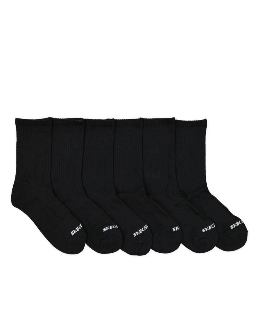 6pk Unisex 1/2 Terry Socks - BLACK slider