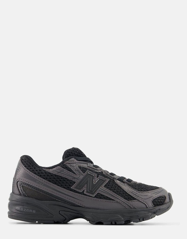 740 BUNGEE LACE Preschool - BLACK CEMENT