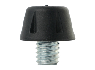 8MM NYLON STUD - Black/Silver slider