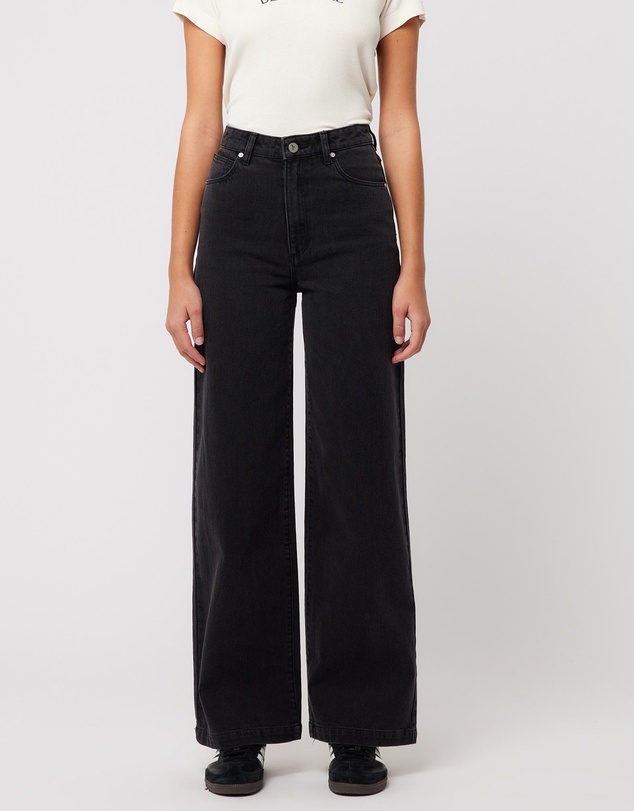 94 High Wide Sophie Jeans - Washed Black