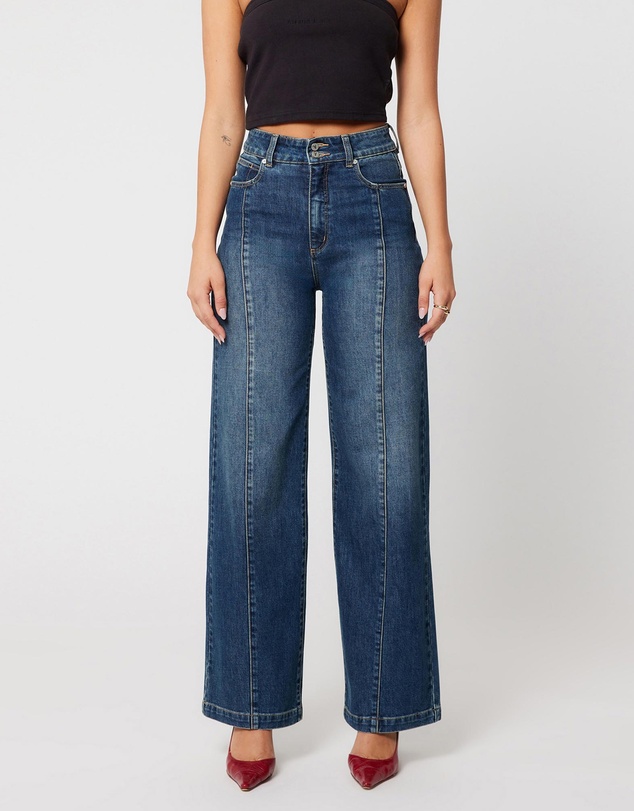 94 Jana Wide Jeans - Dark Vintage Indigo