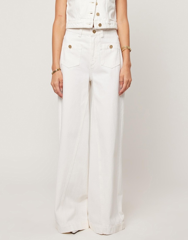 94 Super Wide Jeans - White Gold