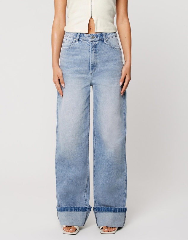 94 Wide Turn-Up Jeans - Jordan Worn