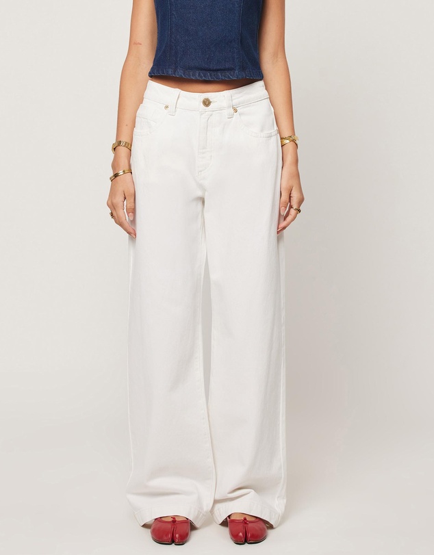 95 Baggy Jeans - White Gold