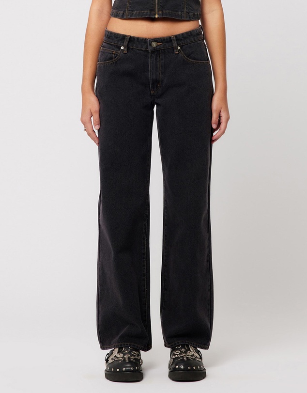 99 Low Baggy Cara Jeans - Washed Black
