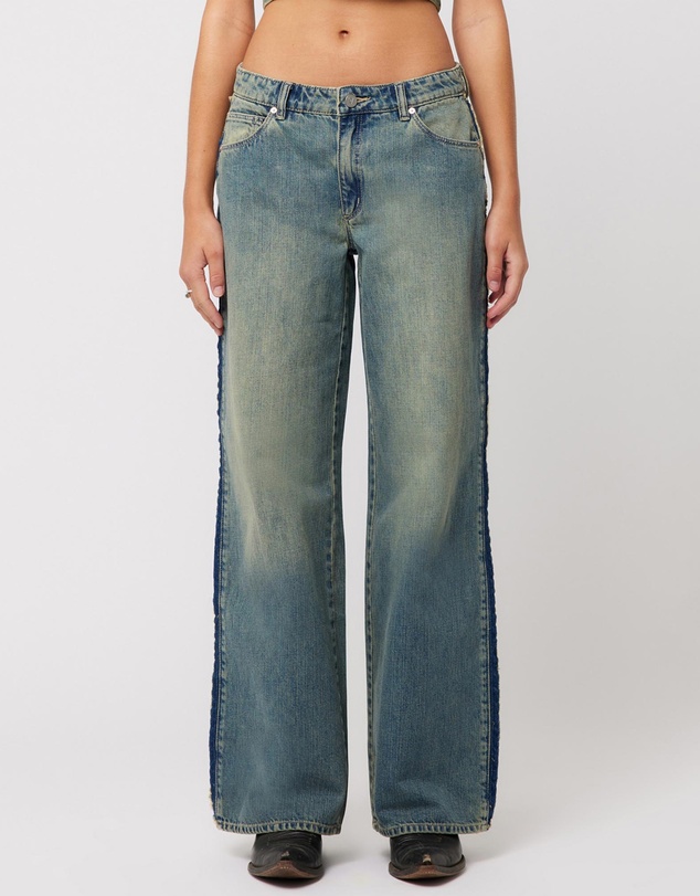 99 Low Baggy Roxie Raw Jeans - Tint Dark Blue