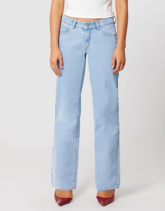 99 Low & Wide Kendall Jeans - Light Vintage Blue slider
