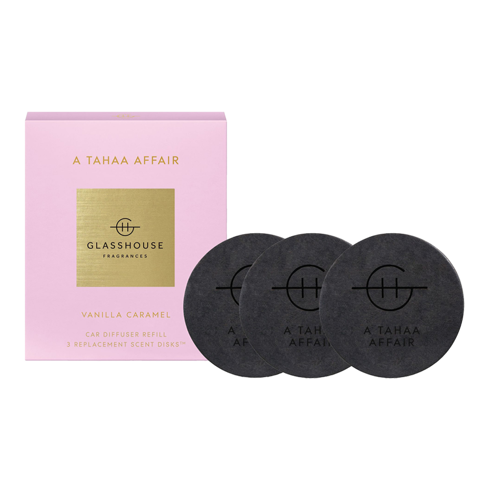 A Tahaa Affair Vanilla Caramel Car Diffuser Refills Kit slider