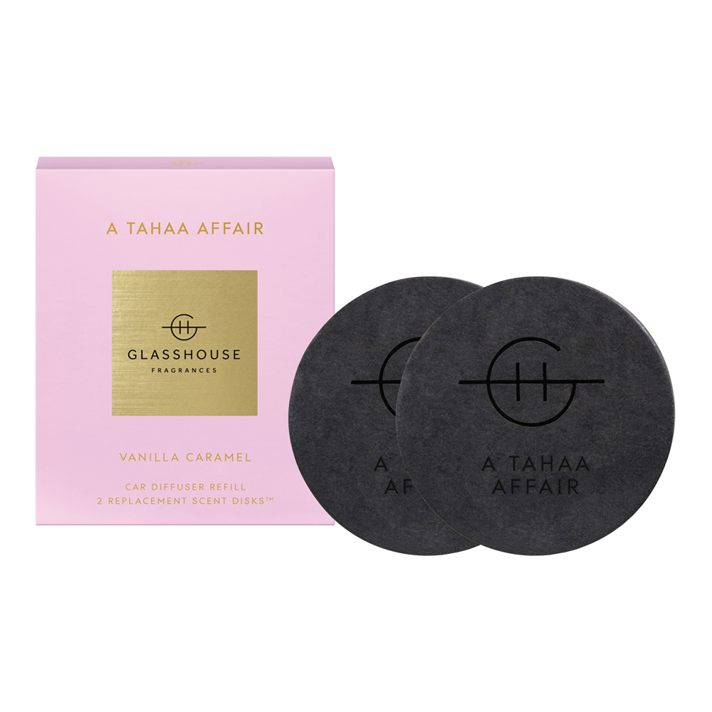 A Tahaa Affair Vanilla Caramel Car Diffuser Refills Set slider