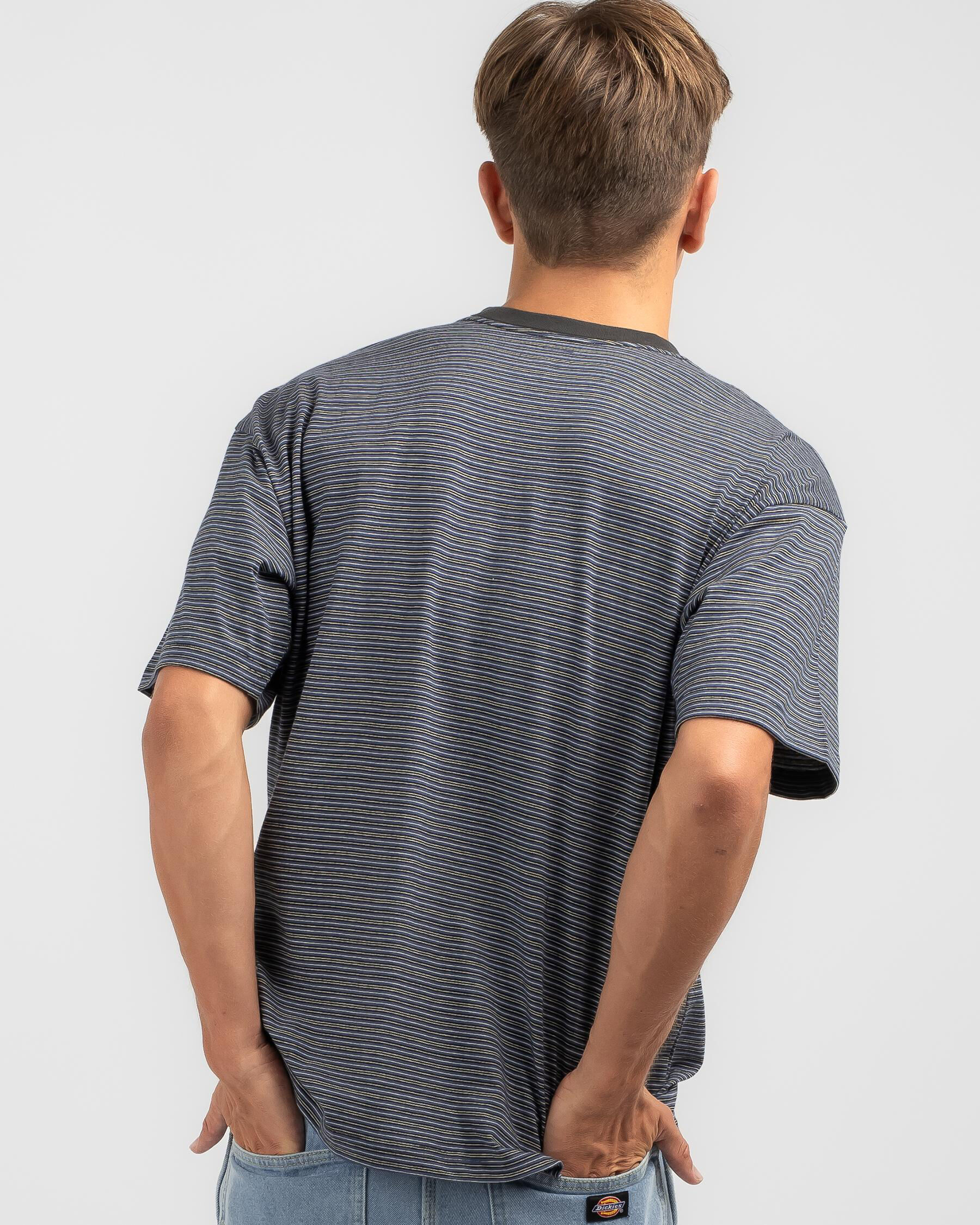 Absence Stripe T-Shirt - Slate Blue slider