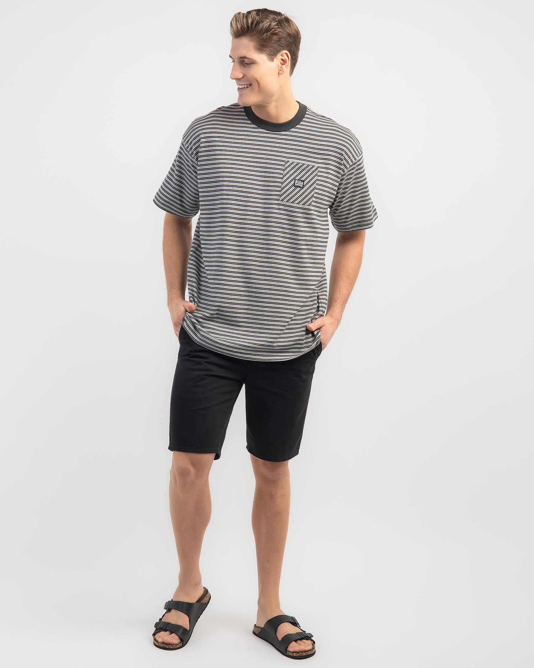 Absense Stripe T-Shirt - North Sea slider