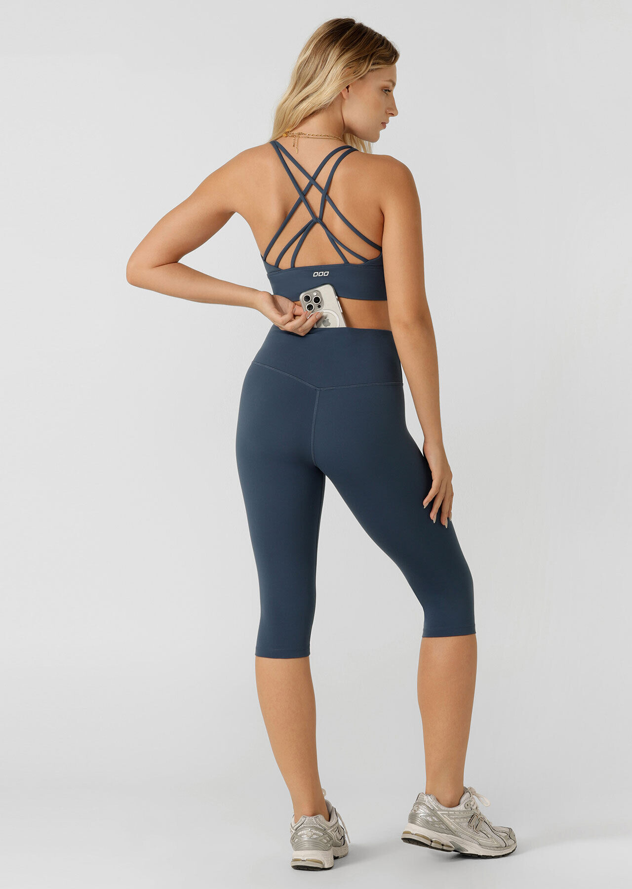 Active Living 3/4 Capri Leggings - Pale Indigo slider