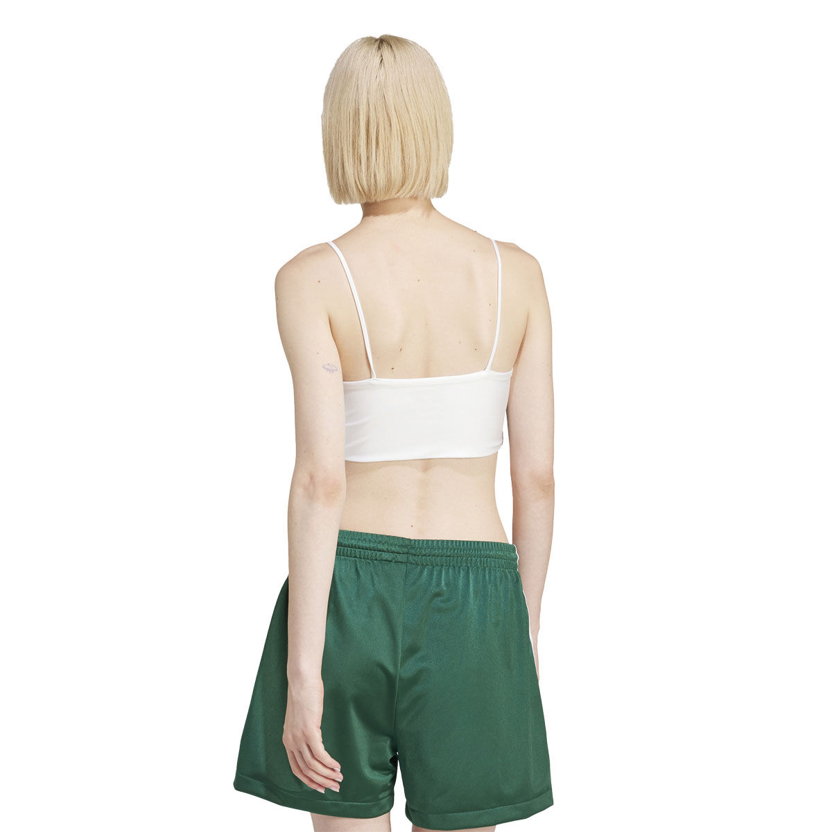 adidas Originals Womens 3-Stripes Bra Top - White slider