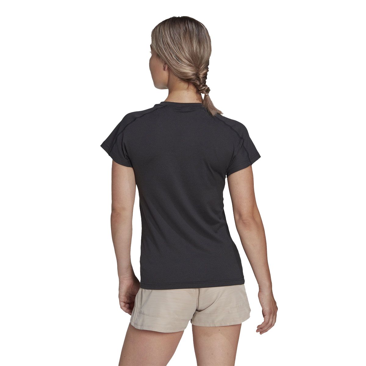 adidas Womens AEROREADY Essentials Training Tee - Black slider