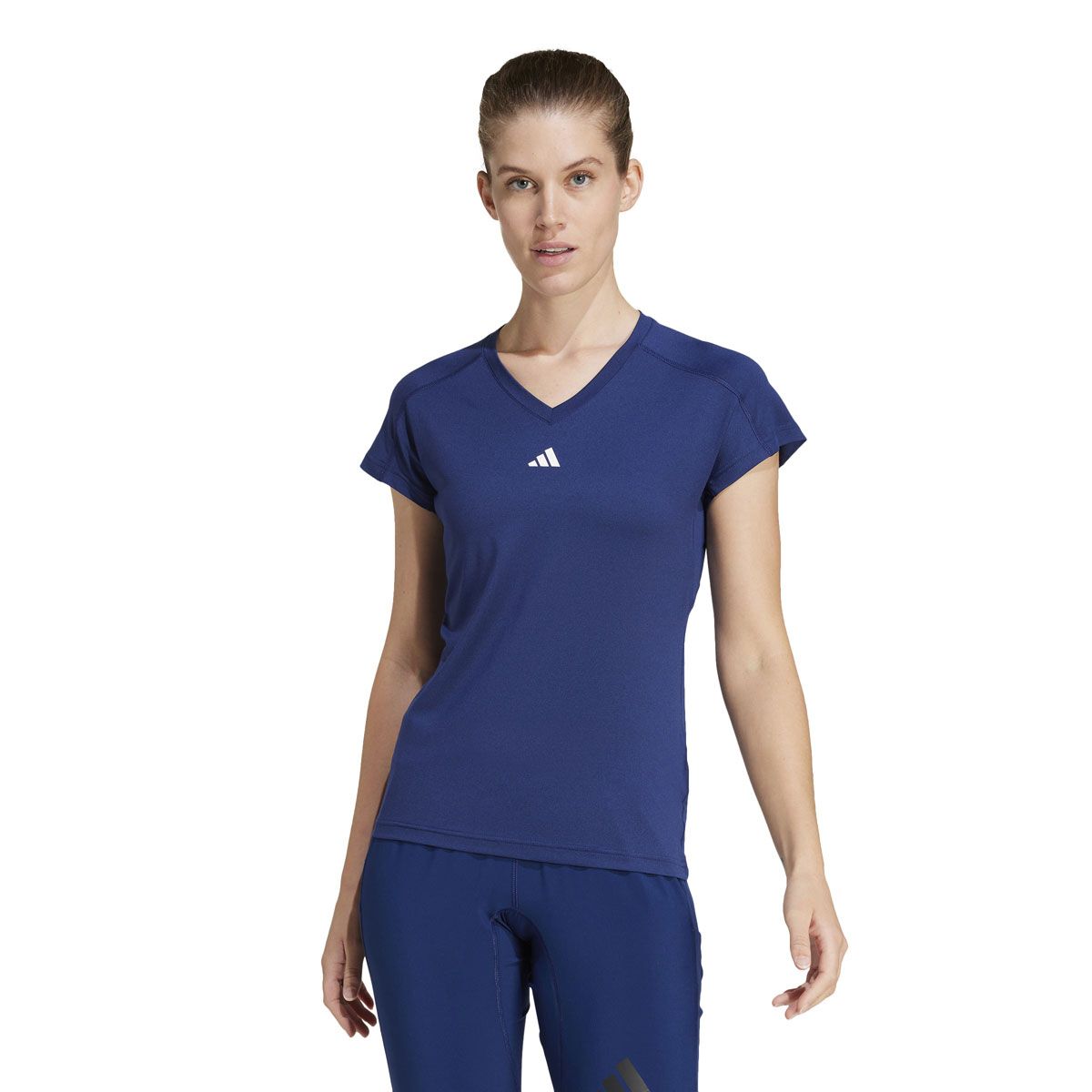 adidas Womens AEROREADY Essentials Training Tee - Green slider