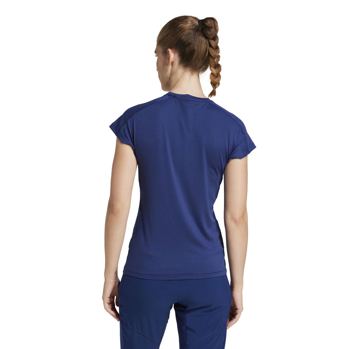 adidas Womens AEROREADY Essentials Training Tee - Green slider