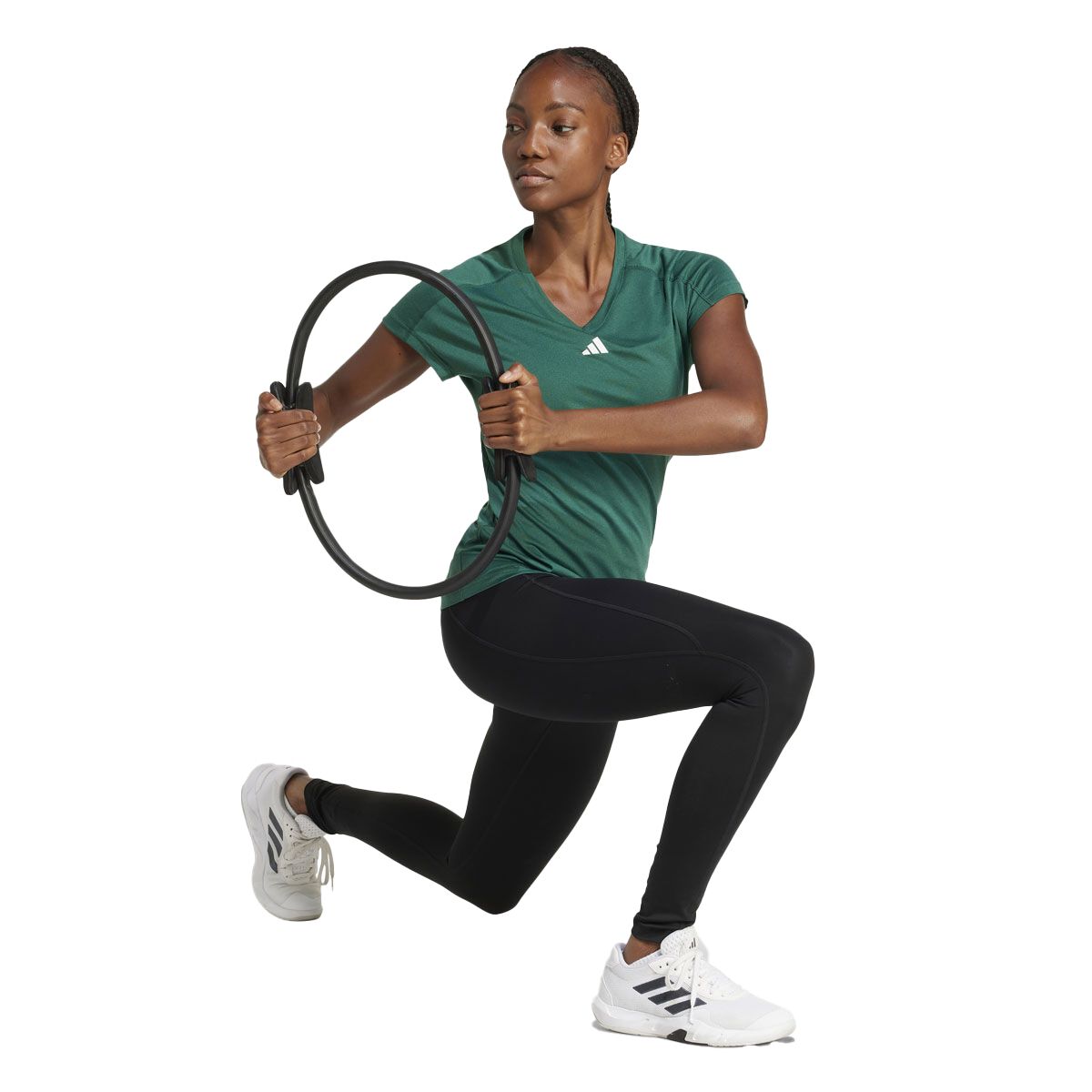 adidas Womens AEROREADY Essentials Training Tee - Green slider