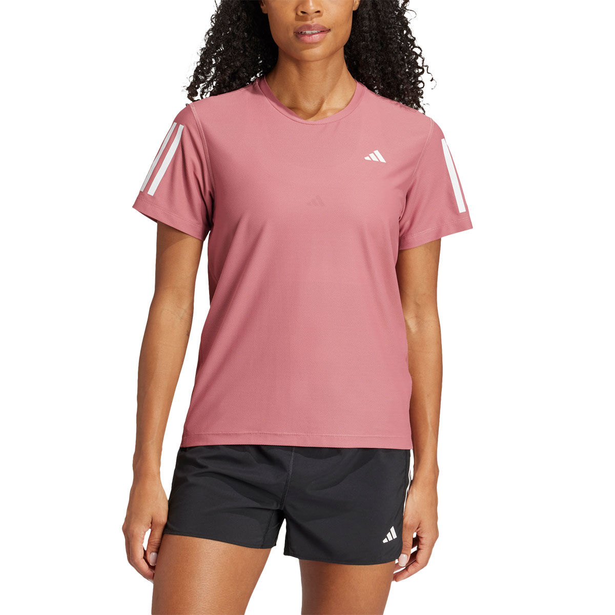 adidas Womens AEROREADY Own The Run Tee - Crimson slider