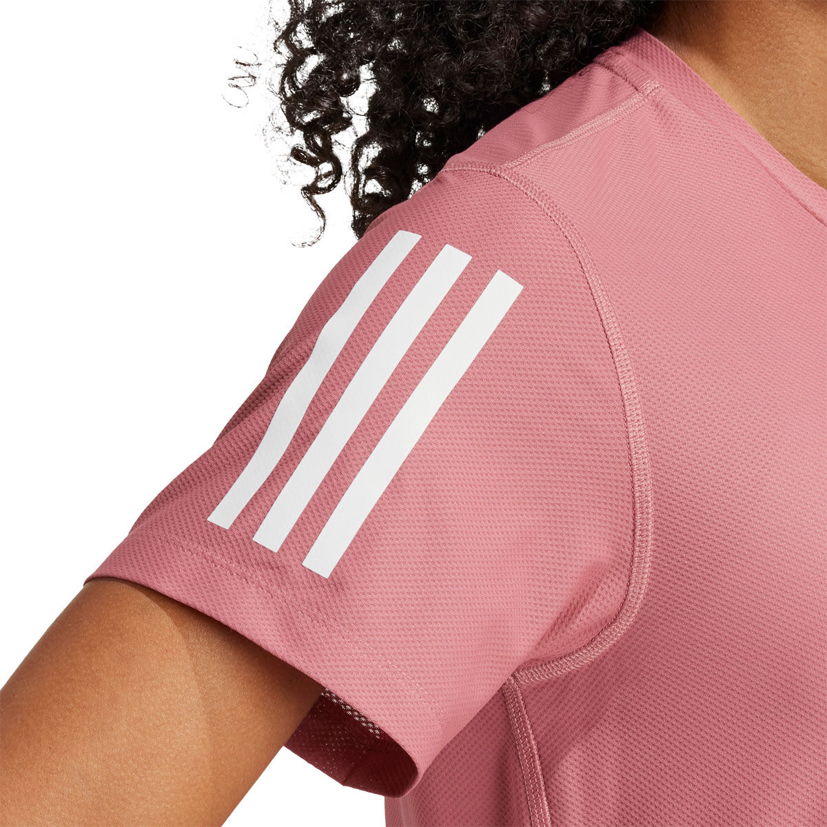 adidas Womens AEROREADY Own The Run Tee - Crimson slider