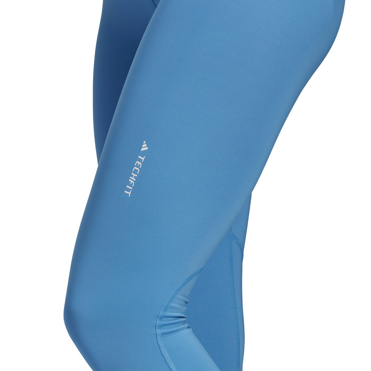 adidas Womens AEROREADY TechFit 7/8 Training Tights - Blue slider