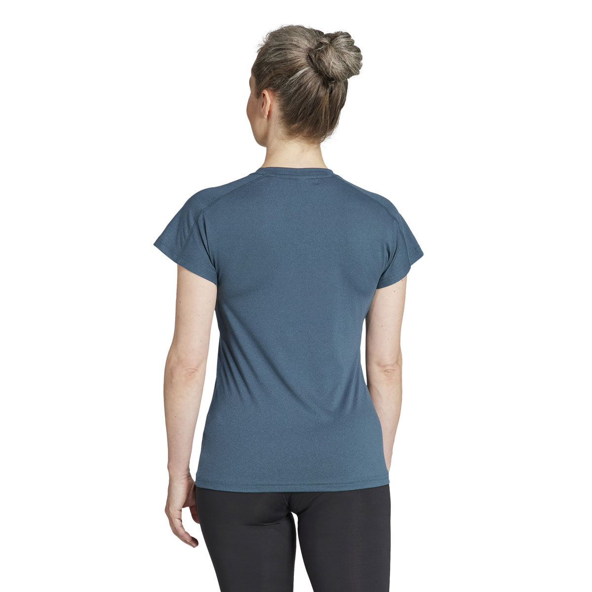 adidas Womens AEROREADY Train Essentials V-Neck Tee Green XS - Green slider