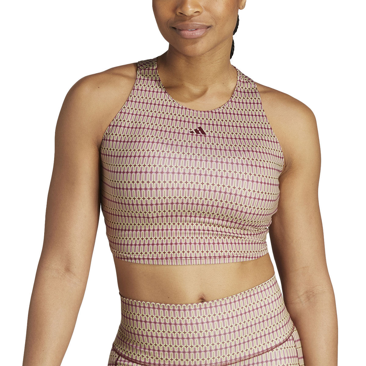 adidas Womens AEROREADY Yoga Studio Print Tank Print L - Print