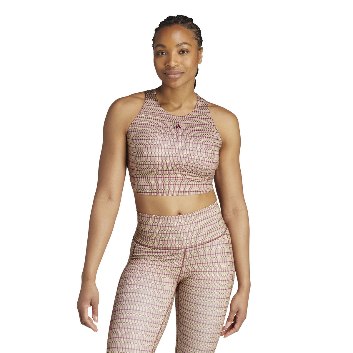 adidas Womens AEROREADY Yoga Studio Print Tank Print L - Print slider