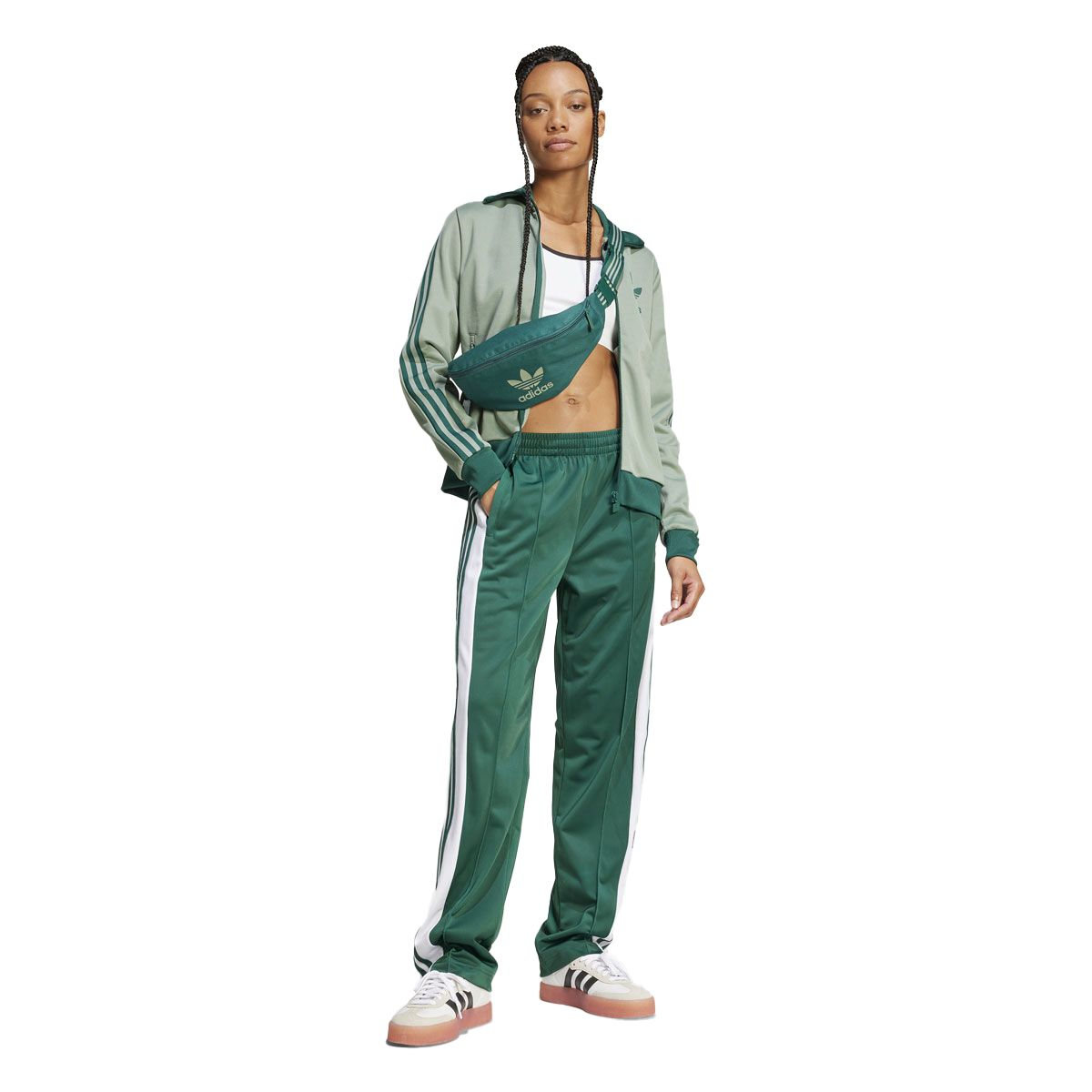 adidas Womens Beckenhauer Track Top - Green slider
