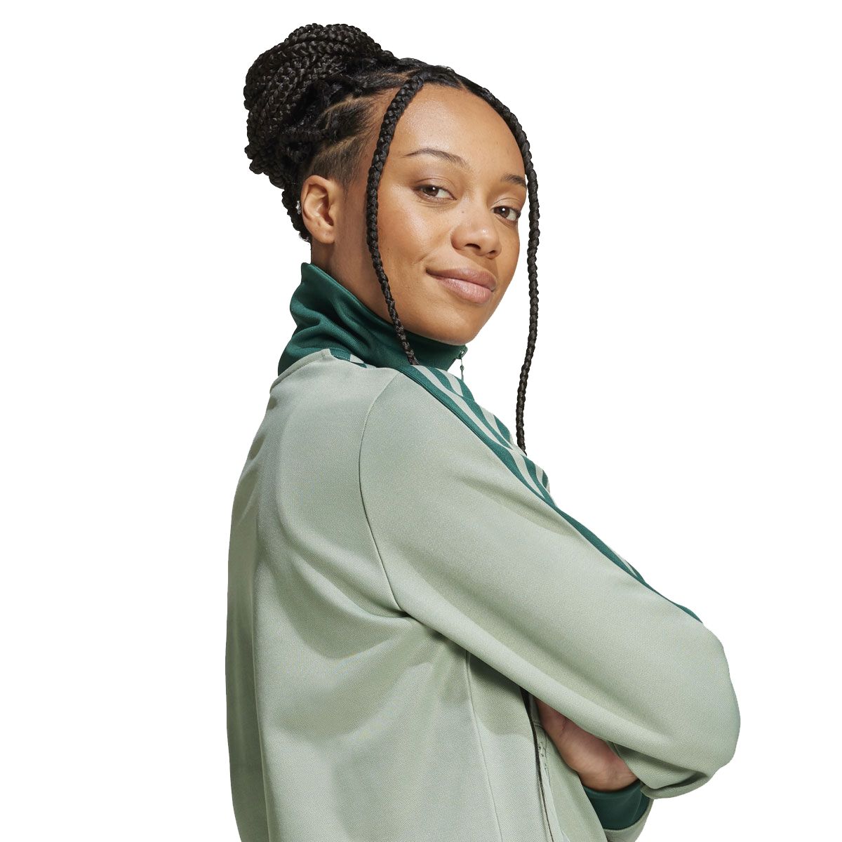 adidas Womens Beckenhauer Track Top - Green slider
