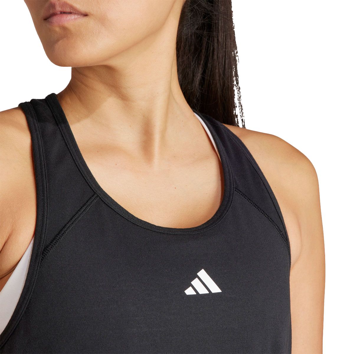 adidas Womens Essentials Training Racerback Tank - White slider