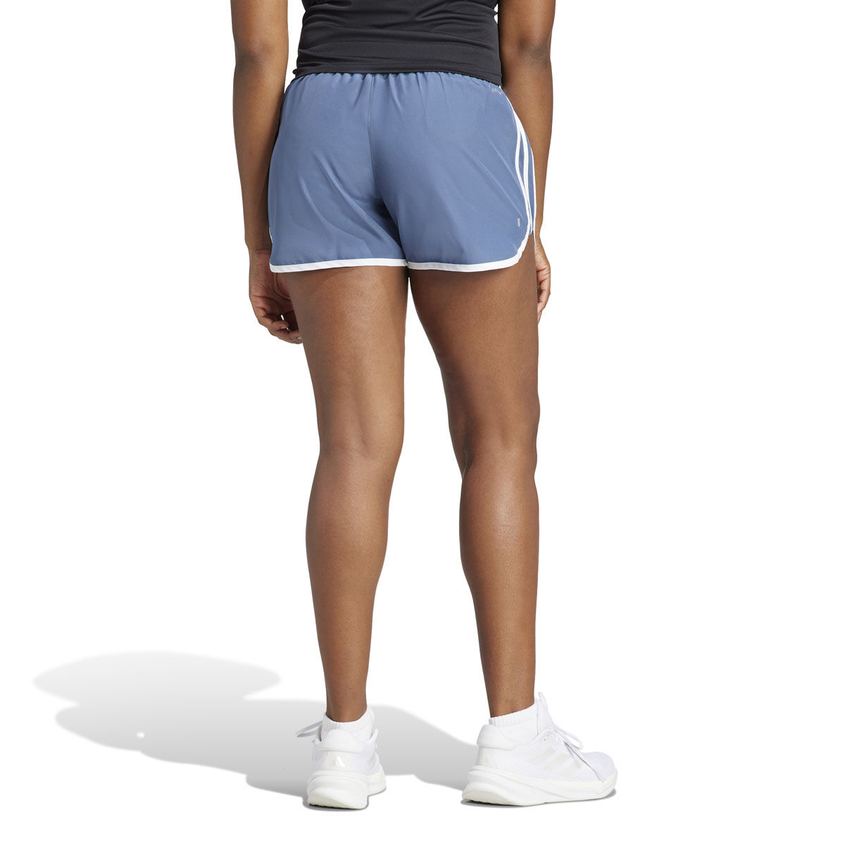 adidas Womens Marathon 20 AEROREADY Running Shorts - Blue slider