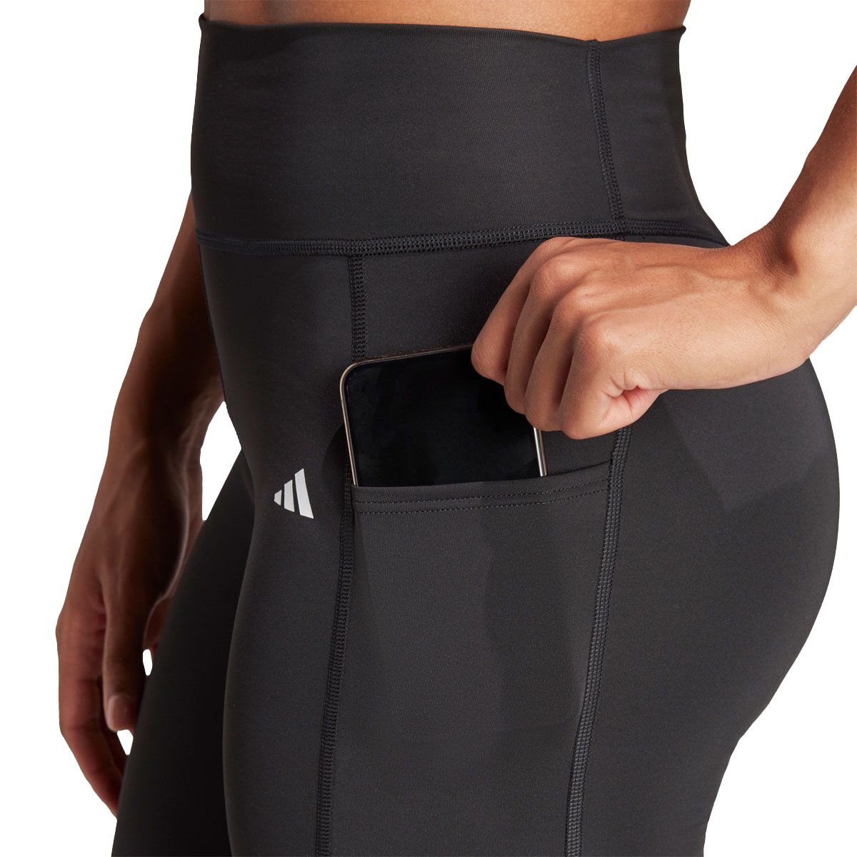 adidas Womens Optime Full Length Leggings - Black slider