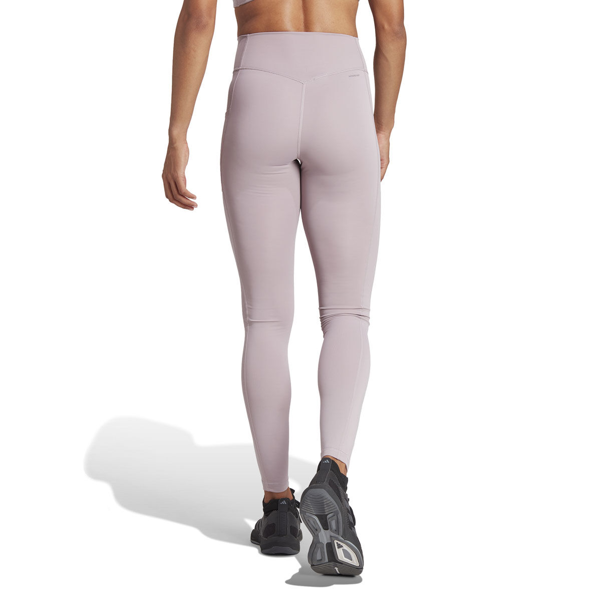 adidas Womens Optime High Rise Full Length Tights - Purple slider