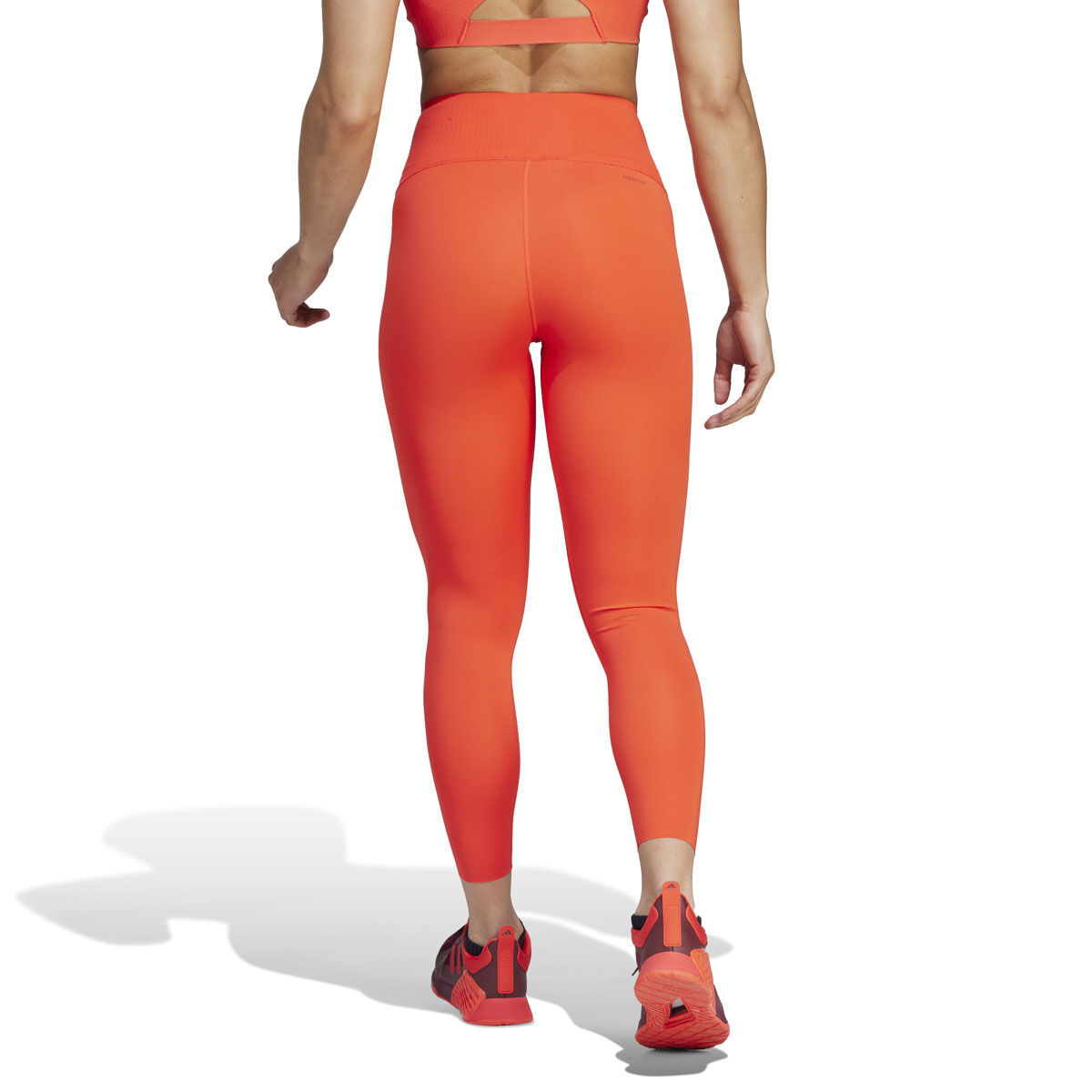 adidas Womens Optime Power 7/8 Tights - Red slider