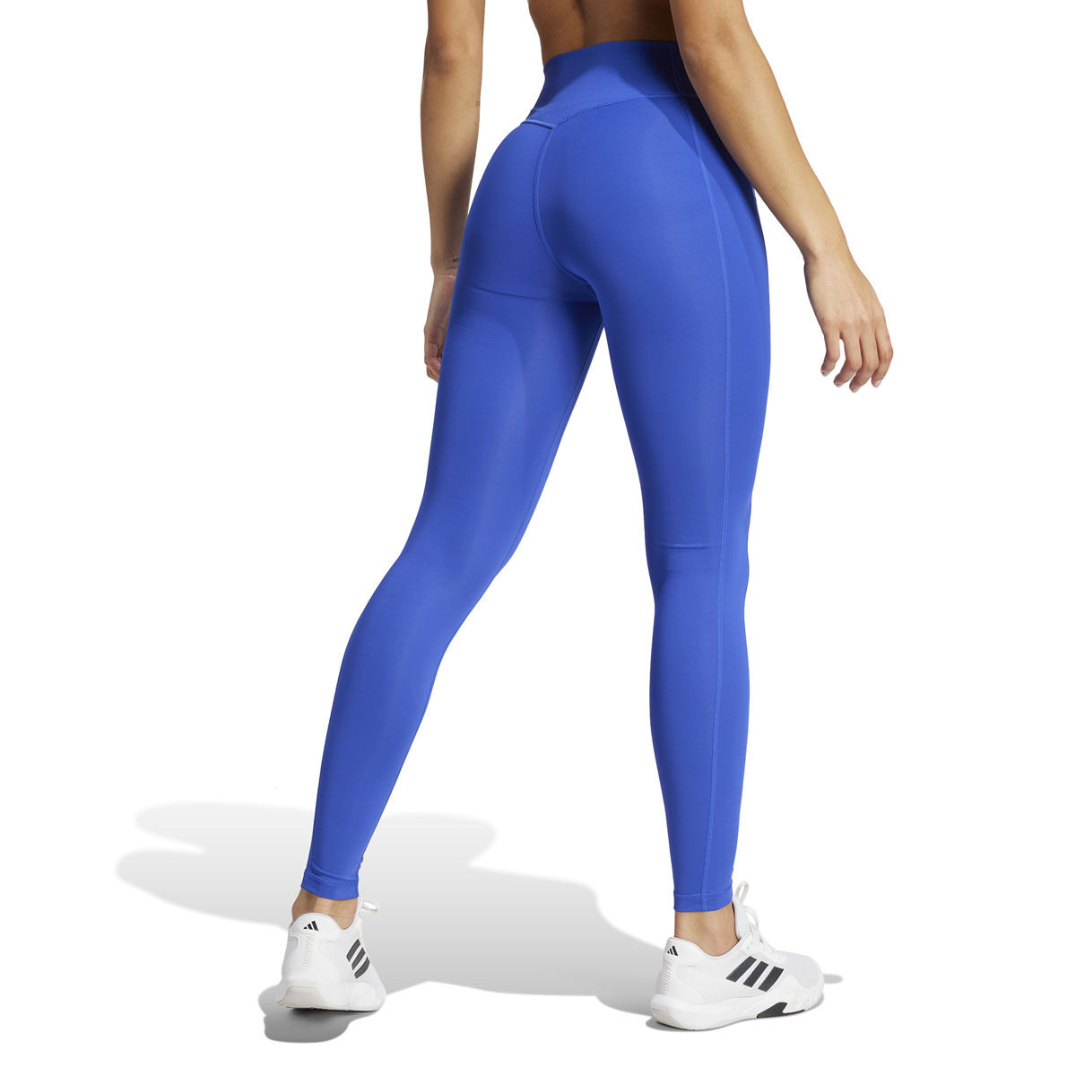 adidas Womens Optime Studio High Rise Training Tights - Blue slider